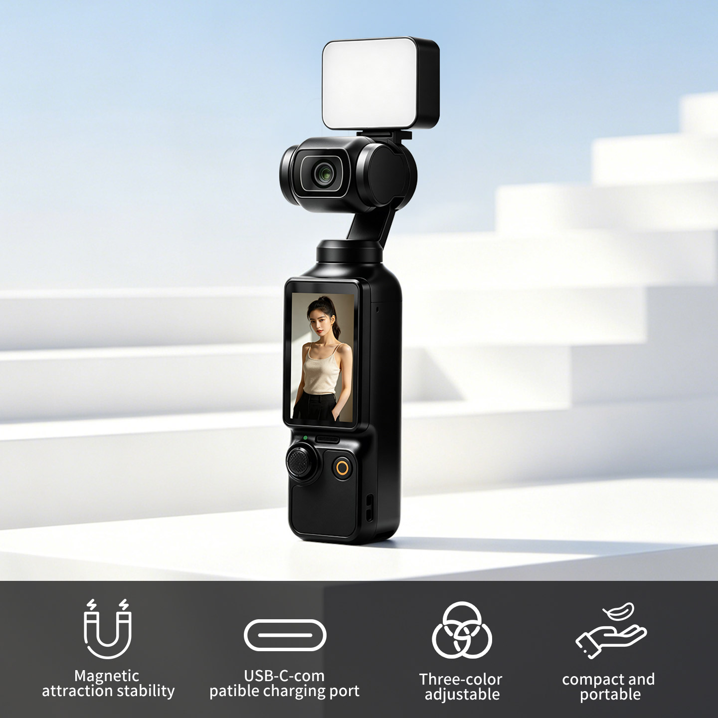 Przenośna Magnetyczna Lampka W – Photography Lighting Kit Portable recenzja i cena